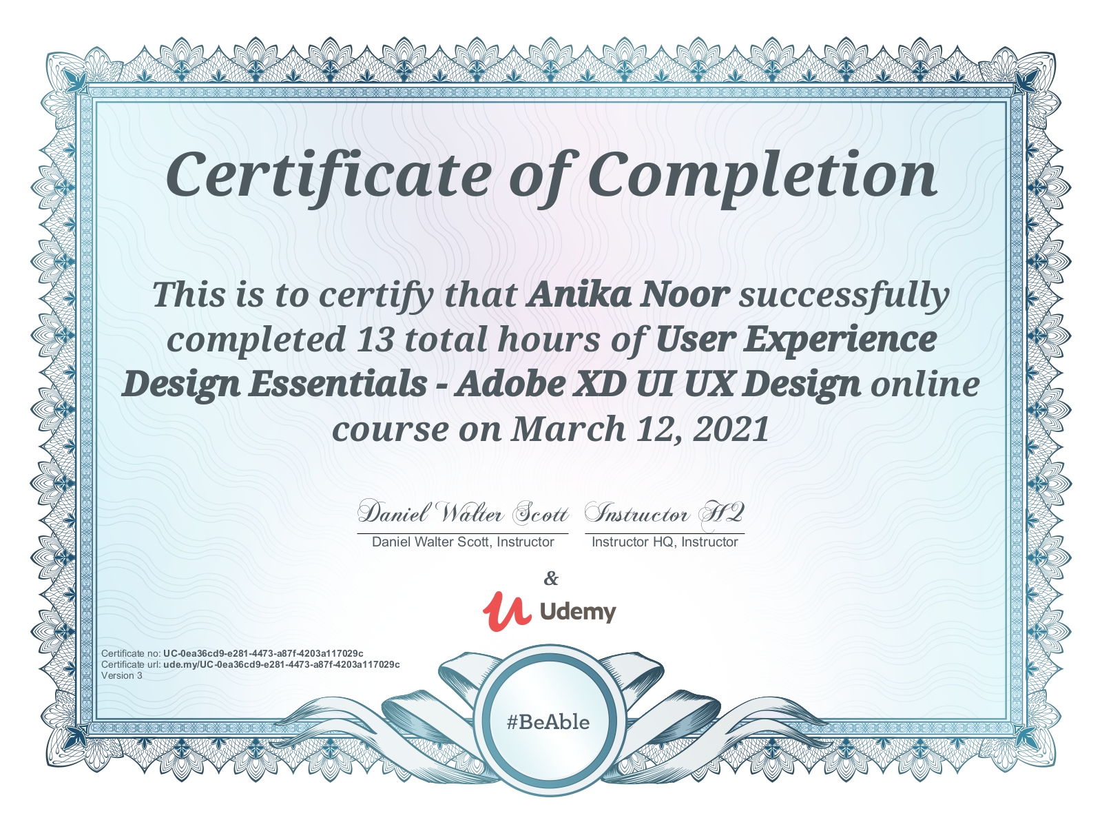 Coursera Certificate