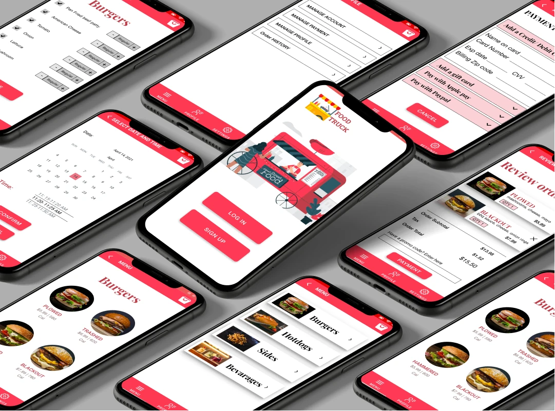 Food Truck mobile ordering app