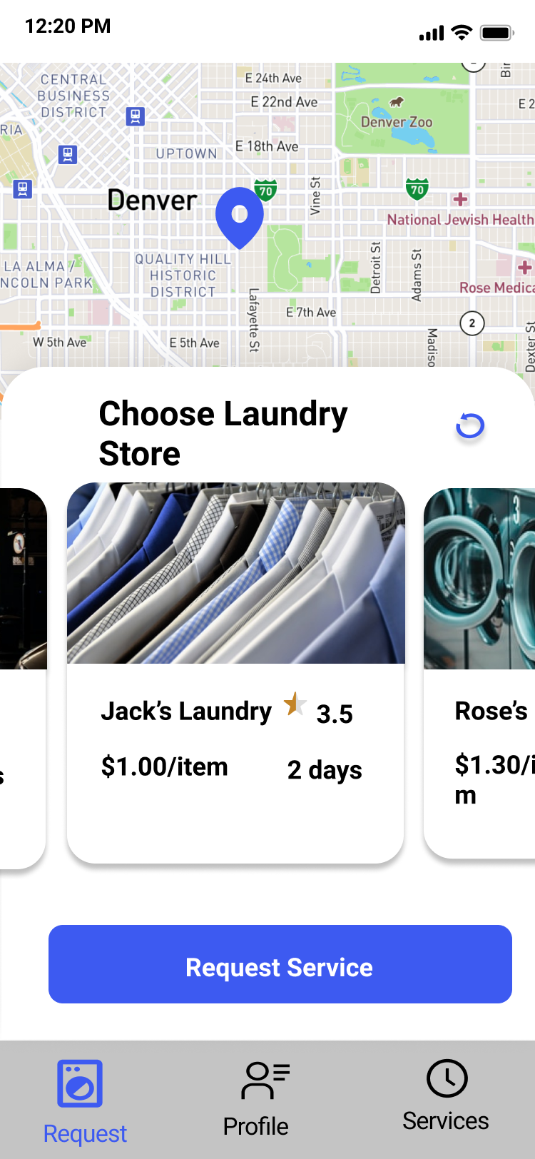 clean kangaroo laundry app banner image